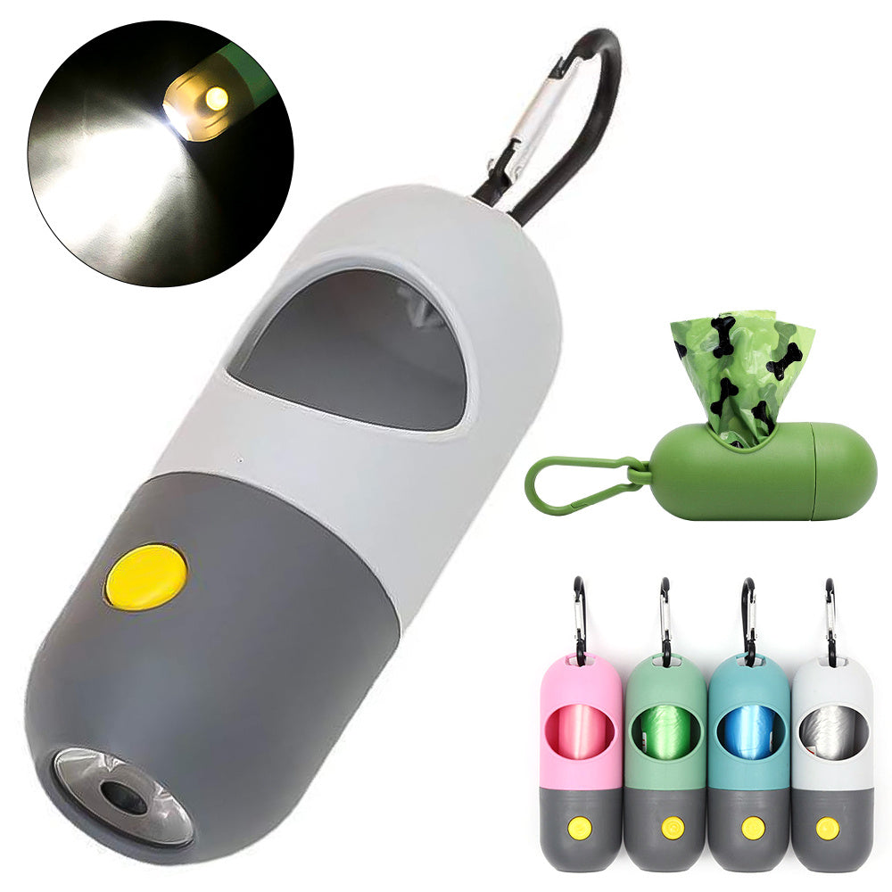 Dispensador de bolsas con linterna LED